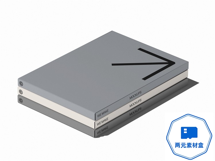 图片[5]-y126.活页书籍资料夹文件夹办公文具封面包装展示效果样机PSD模板素材-两元素材盒